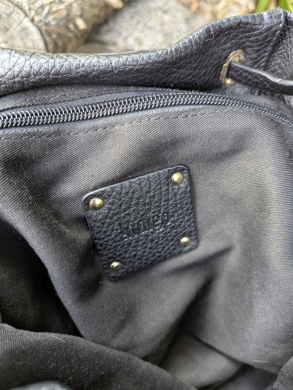 Indigo Cozy Chic Faux Shearling Sherpa Backpack Black Leather Buckle Daypack - Picture 10 of 14